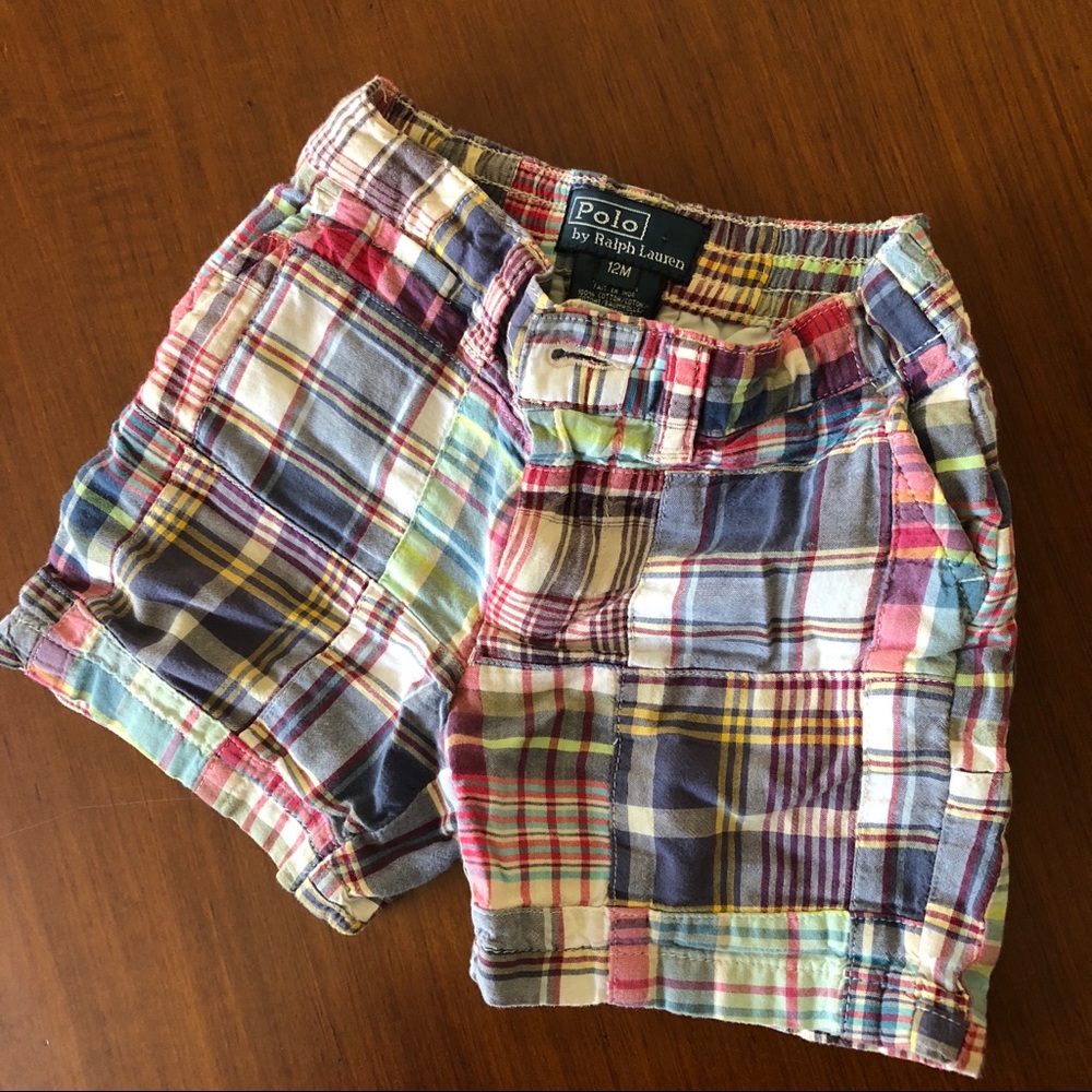 Polo 12mo plaid shorts - Picture 1 of 1